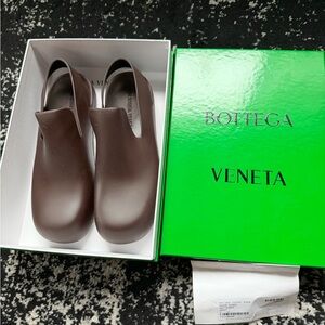 Bottega Veneta Women’s Chocolate Brown Slingback Clogs